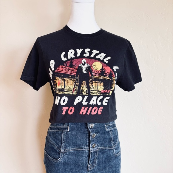 GRAPHIC TEE Friday the 13th Jason Horror Women’s Black - Picture 6 of 6